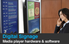 digital signage media player hardware and software