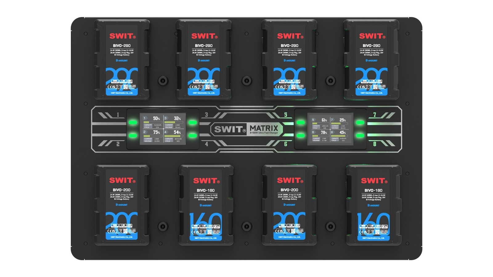 MATRIX - Cargador de Pared Ultra R�pido de 8 x 100 W